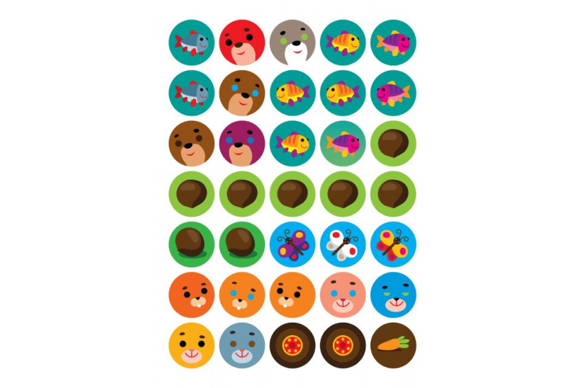 Розвиваюча велика книга "Ліс" 403617 з наклейками