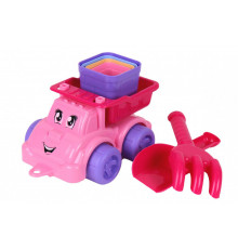 Машинка "Набор для игры с песком ТехноК" 7051TXK Розовый