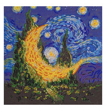 Набор-миди для вышивки бисером "Кипарисовая луна" AMB-089 20х20 см