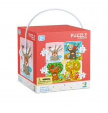 Детский набор пазлов "Времена года" DoDo 300125, 4 в 1