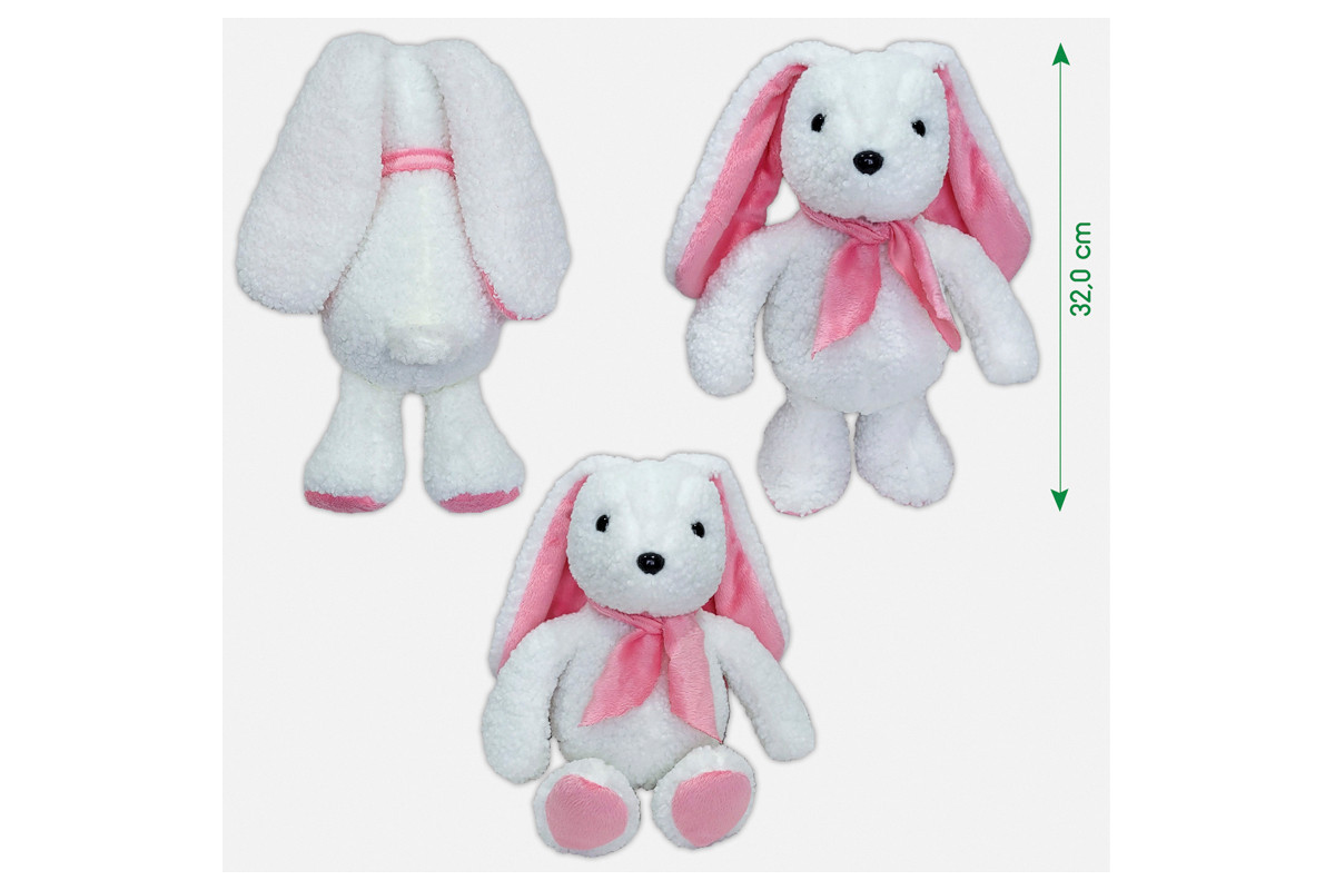 Игрушка мягконабивная Зайка МС 080501-17 розовое