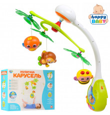 Детская карусель на кроватку 818k с подвесными игрушками