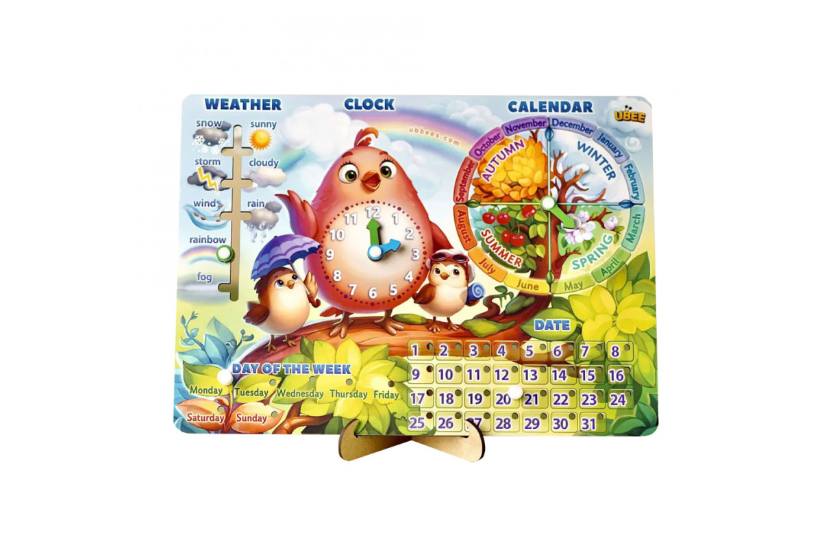 Розвиваюча гра Календар - 2 "Пташка" (ПСД260) PSD260 ENG