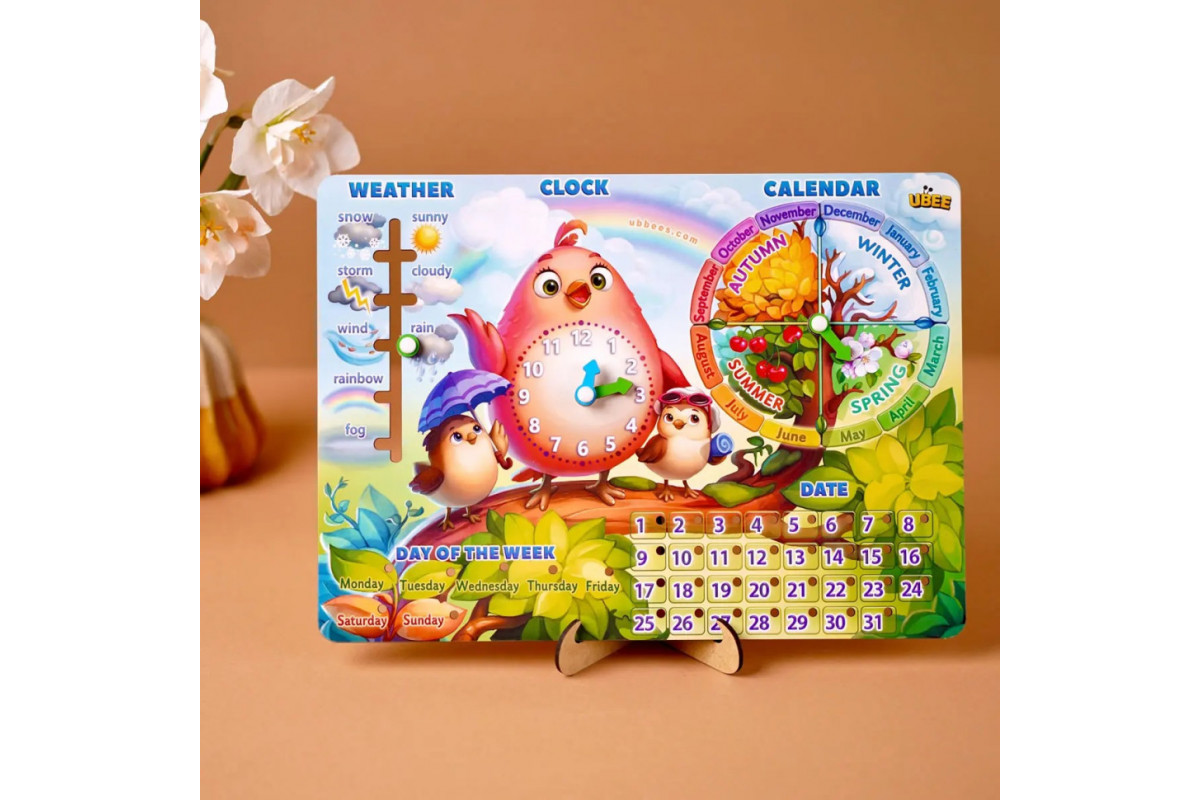 Розвиваюча гра Календар - 2 "Пташка" (ПСД260) PSD260 ENG
