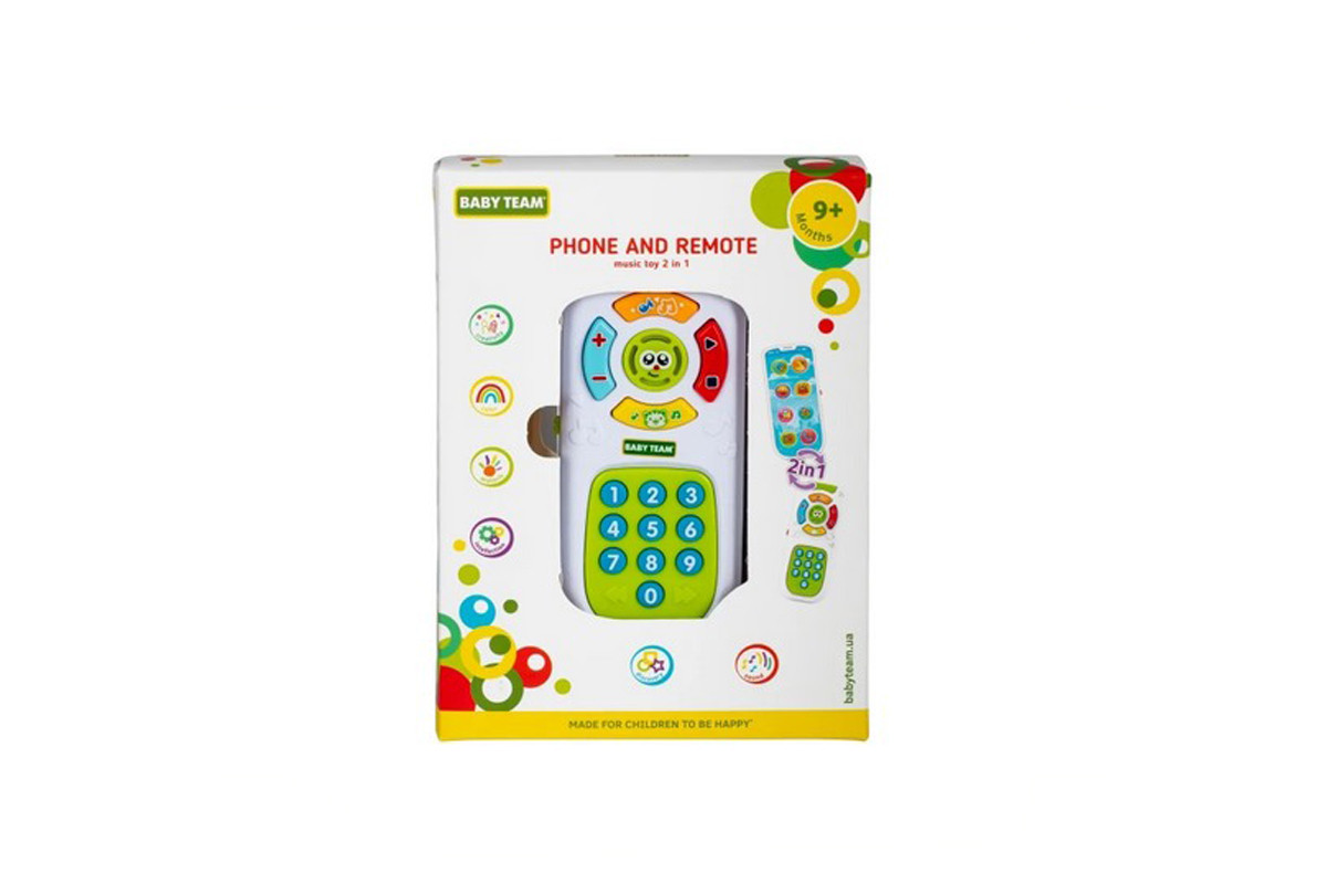 Детская музыкальная игрушка 2 в 1 "Телефон и пульт" 8652