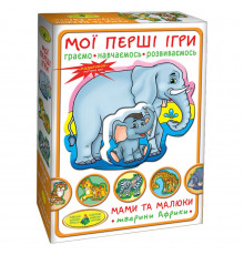 Детская настольная игра Мамы и малыши 81107 африканские животные