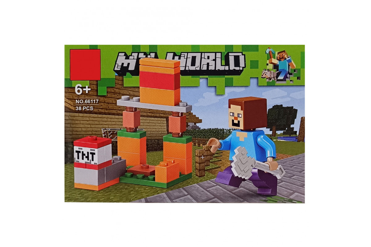 Конструктор детский "Minecraft" 66117-2, 39 деталей