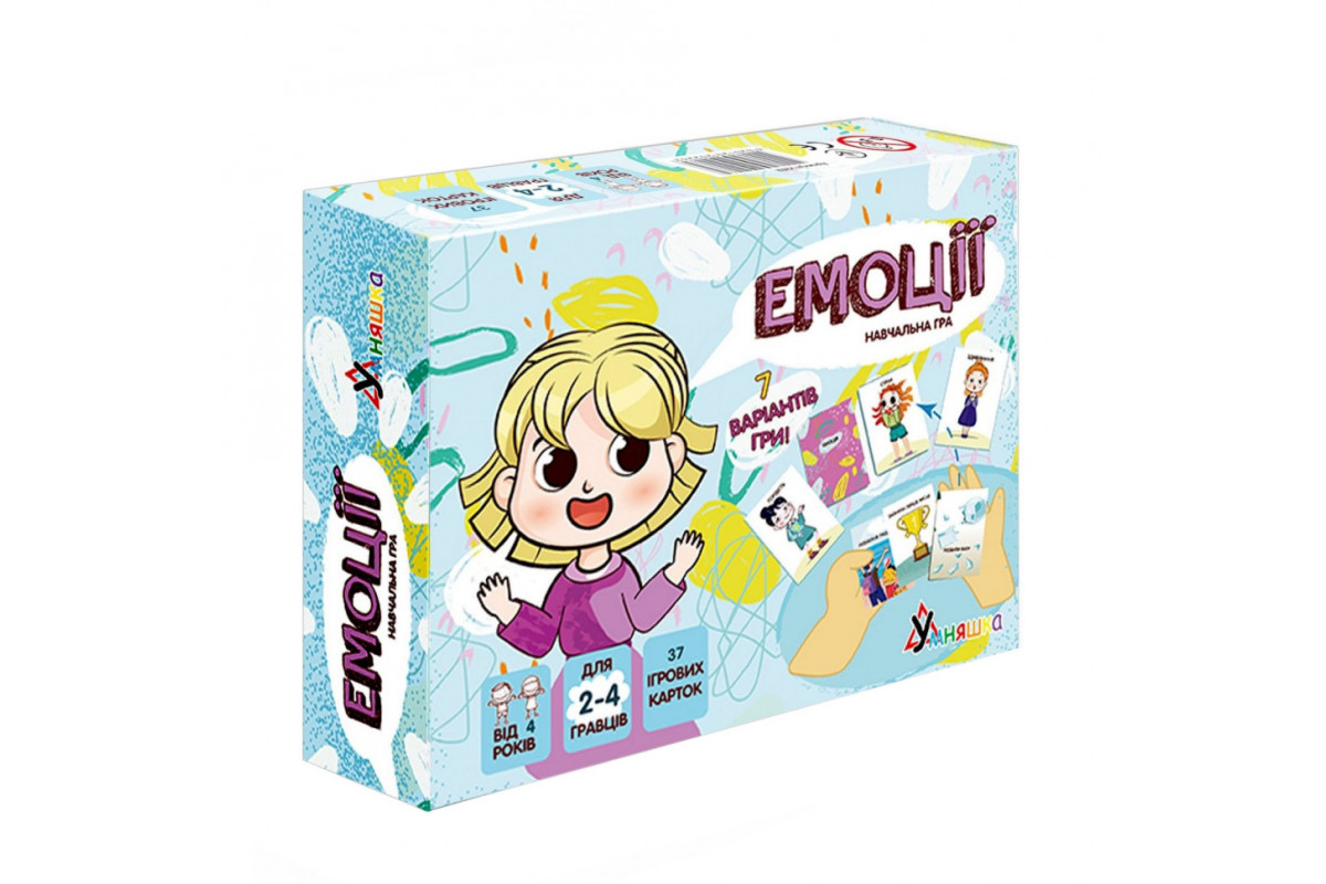 Настільна гра "Емоції" 2262-UM 37 карток, 7 варіантів гри