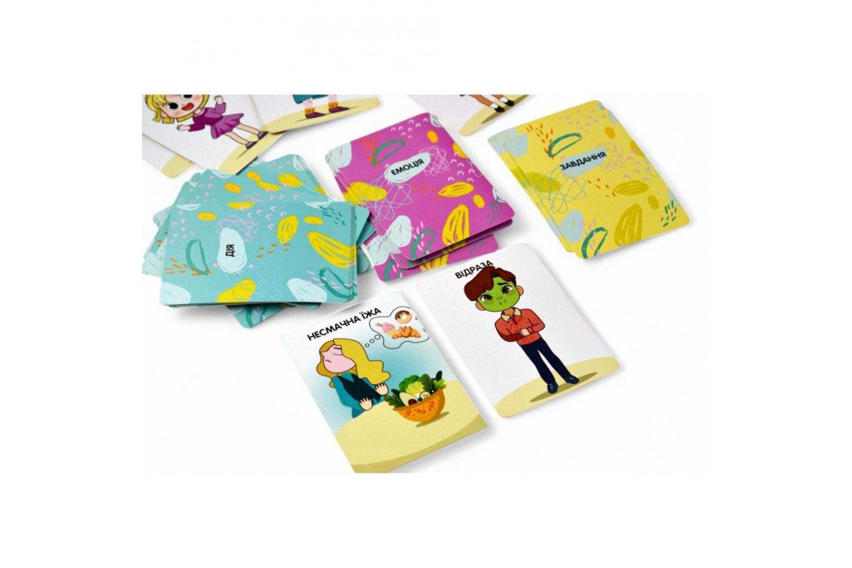 Настільна гра "Емоції" 2262-UM 37 карток, 7 варіантів гри