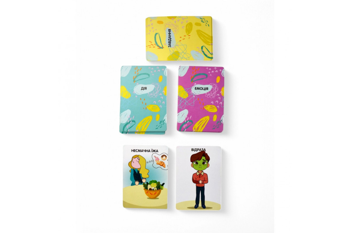 Настільна гра "Емоції" 2262-UM 37 карток, 7 варіантів гри