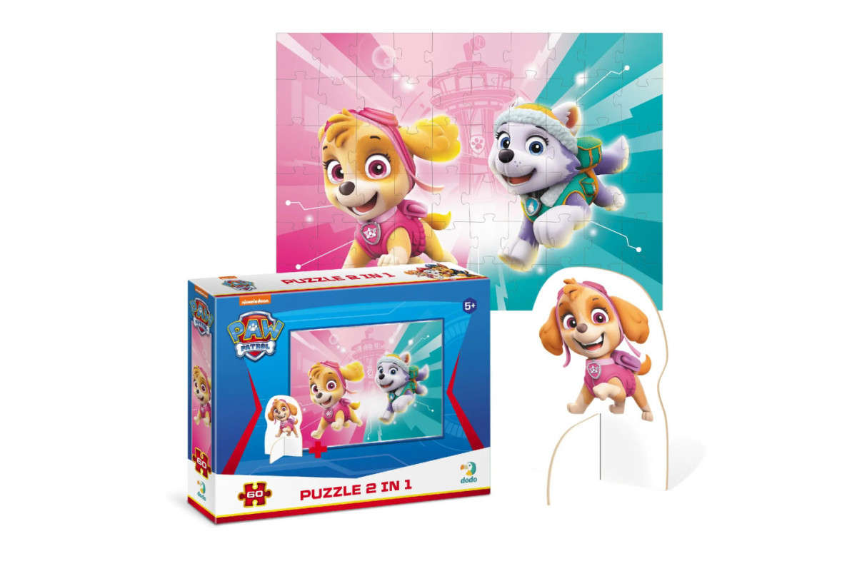 Дитячі Пазли Paw Patrol "Подружки" DoDo 200166 60 елементів, з фігуркою
