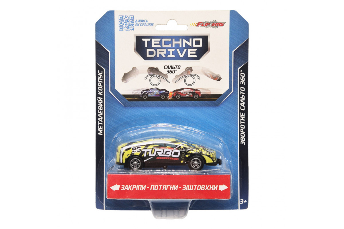Ігрова машинка Крутий переворот Flip'ems TechnoDrive 1312-1 переворот на 360°