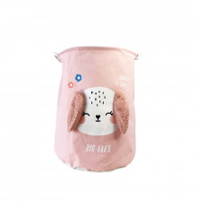 Кошик для іграшок та білизни "Big ears Собачка" MGZ-1009(Pink) 50 х 40 см