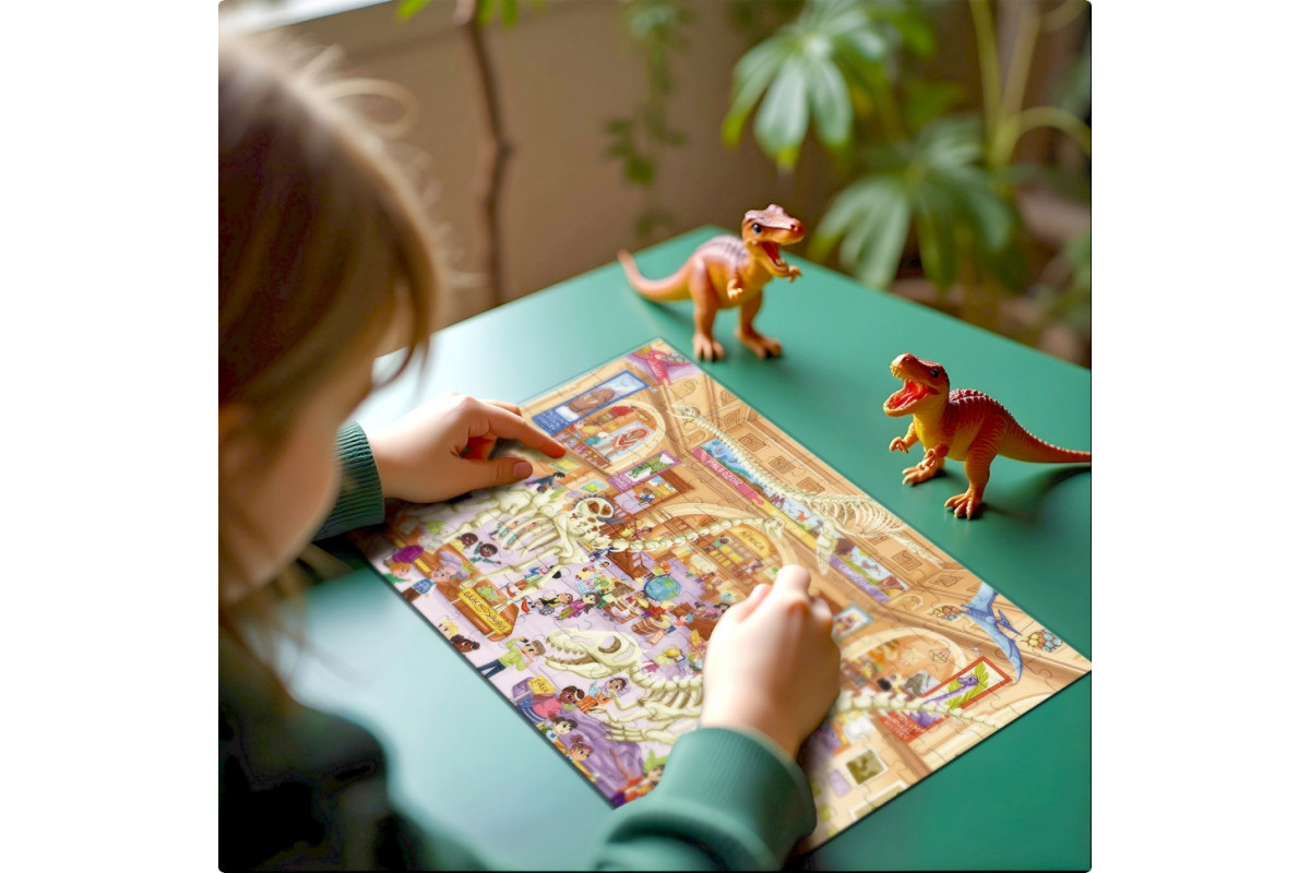 Детский виммельпазл "Музей Природы" 300639, 150 элементов