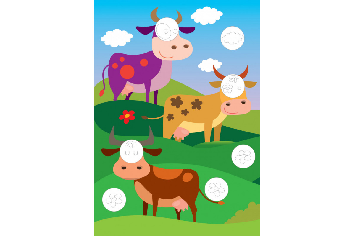 Розвиваюча велика книга "Ферма" 403624 з наклейками