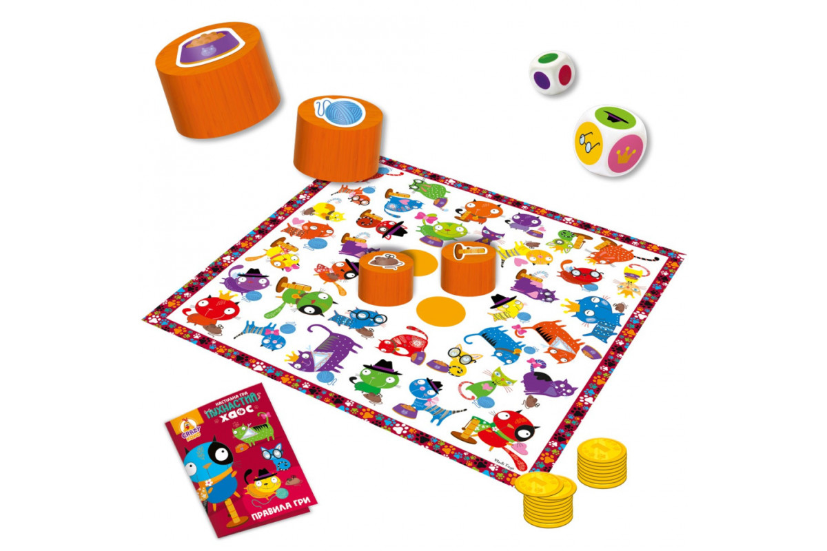 Гра настільна розважальна "Пухнастий хаос" VT8055-32, 2-4 ігрока