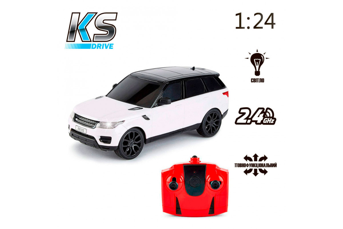 Автомобіль на радіокеруванні LAND ROVER RANGE ROVER SPORT KS DRIVE 124GRRW масштаб 1:24, 2.4Ghz