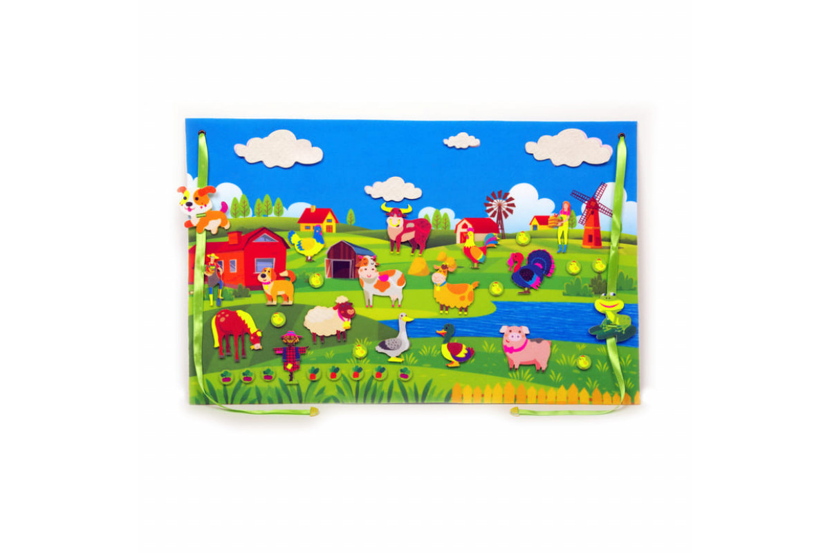 Ігровий килимок "Подорож до бабусі" 190037 фігурки на липучках