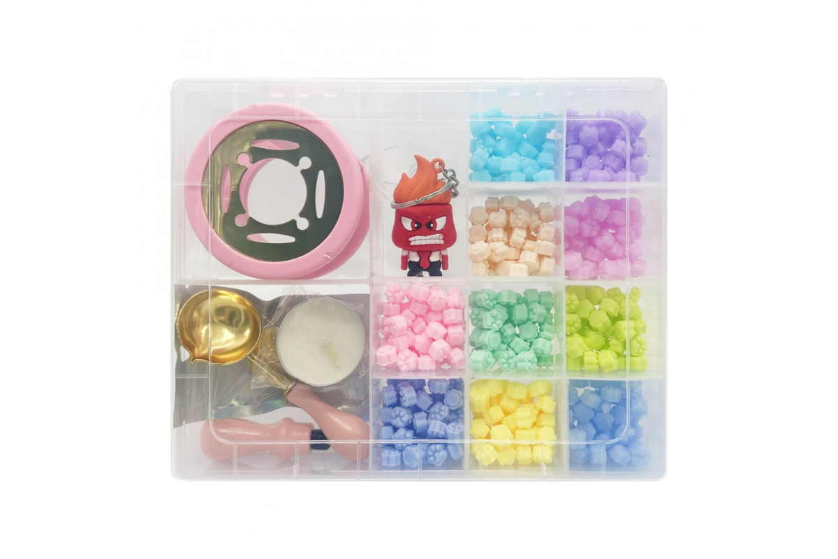 Набір для творчості "Сургучний штамп" C712-5-1, 10 кольорів