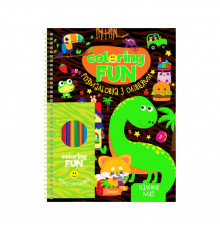 Детская раскраска с карандашами "Coloring fun" НТ-39-04, 24 листа