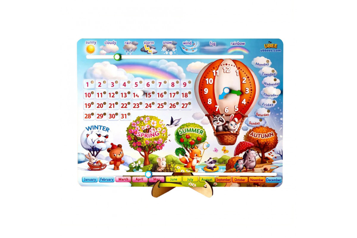 Дитяча гра Календар -2 "Повітряна куля" (ПСД259) PSD259 ENG