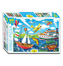 Детские пазлы Транспорт. В небе и на воде 83446, 88 элементов
