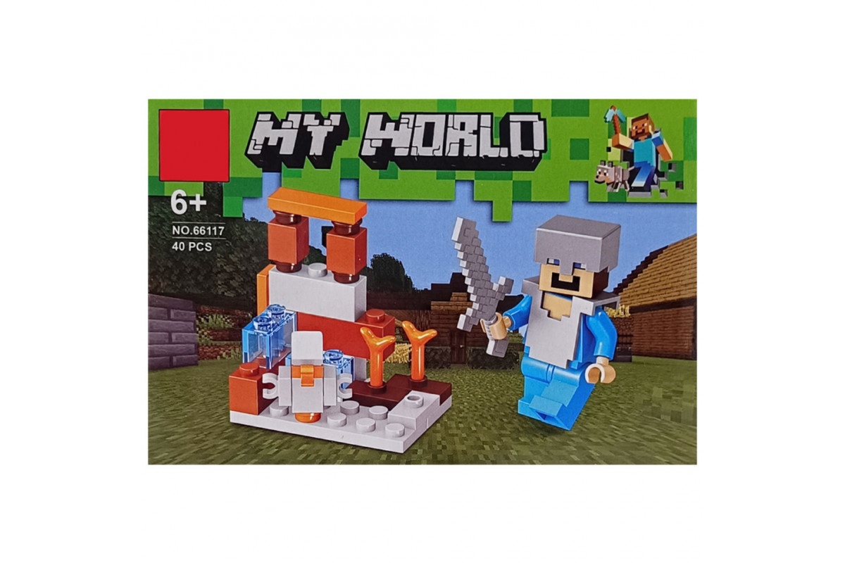 Конструктор детский "Minecraft" 66117-1, 39 деталей