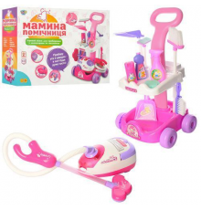 Детский игровой набор для уборки A5938 тележка с аксессуарами