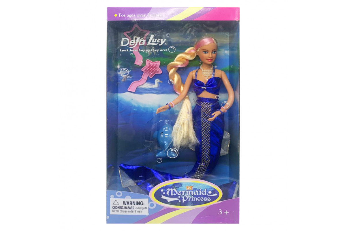 Лялька DEFA 20983 русалка Синій