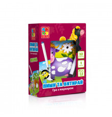 Настольная игра Пиши и вытирай "Ферма" Vladi Toys VT5010-19 укр