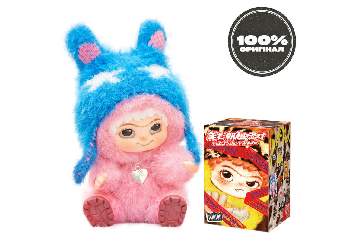 Колекційна м'яка іграшка з кільцем Весела вечірка Pop Top Letsvan 17WK-0601 серії "Wakuku"