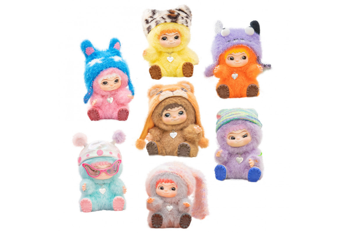 Колекційна м'яка іграшка з кільцем Весела вечірка Pop Top Letsvan 17WK-0601 серії "Wakuku"