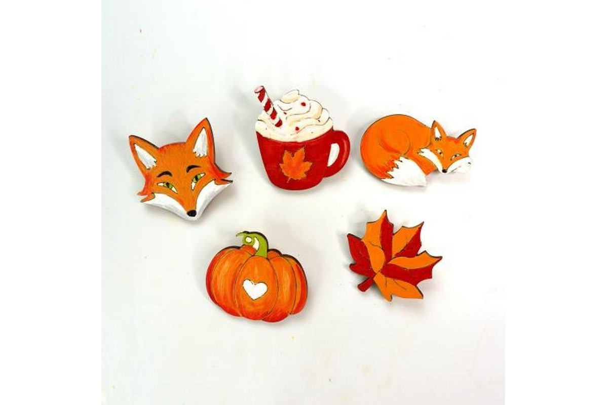 Набір заготовок для створення значків "Яскрава осінь" FDCKW-059