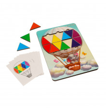 Деревянная мозаика "Слоненок на воздушном шаре" Ubumblebees (ПСД197) PSD197 треугольники