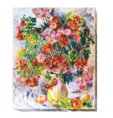 Набор для вышивки бисером "Хризантемы" AB-490 31х38 см