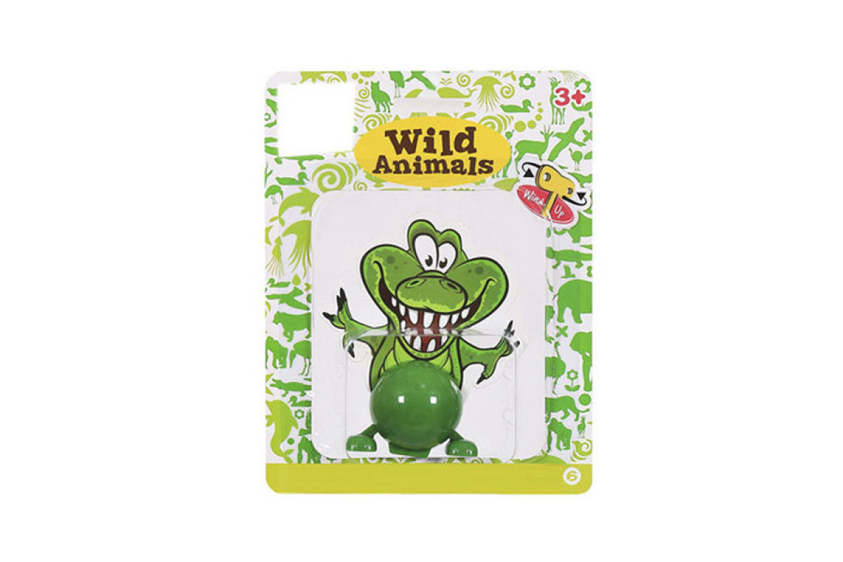 Іграшка заводна "Тварини" 2029A 14 см  Крокодил