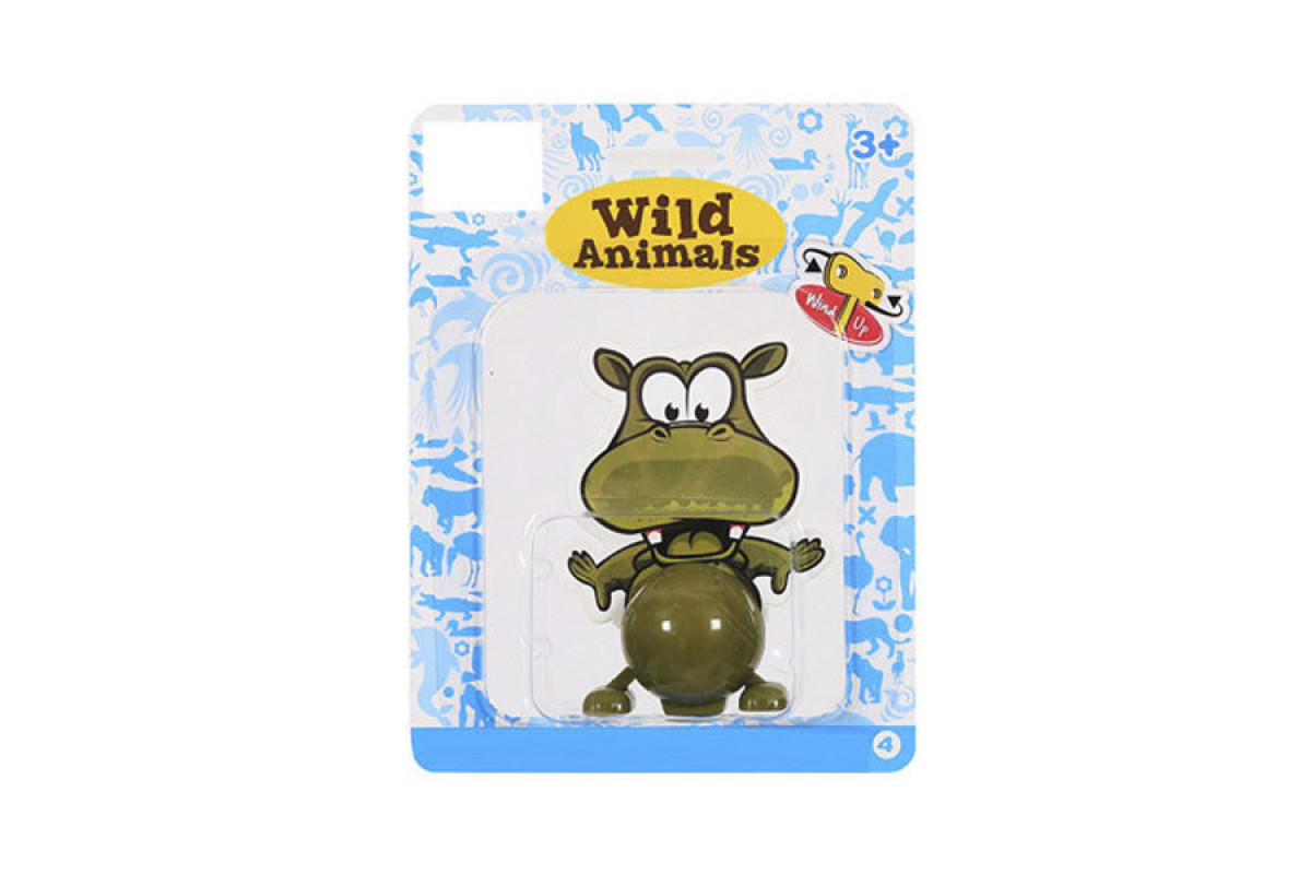 Іграшка заводна "Тварини" 2029A 14 см  Бегемот