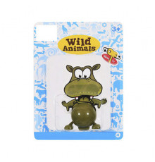 Іграшка заводна "Тварини" 2029A 14 см  Бегемот