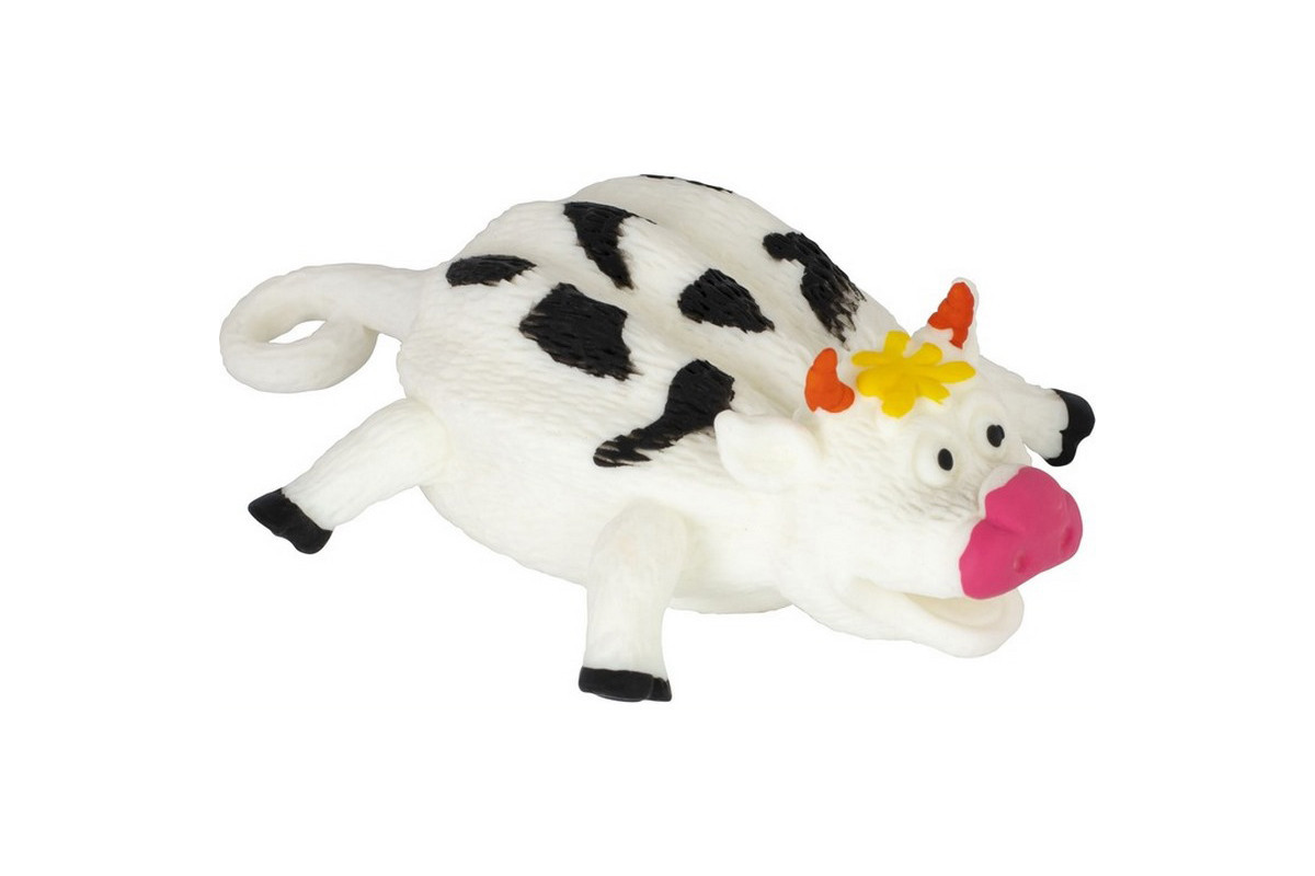 Дитяча надувна іграшка антистрес Тварини "Корова" CKS-10234C_1
