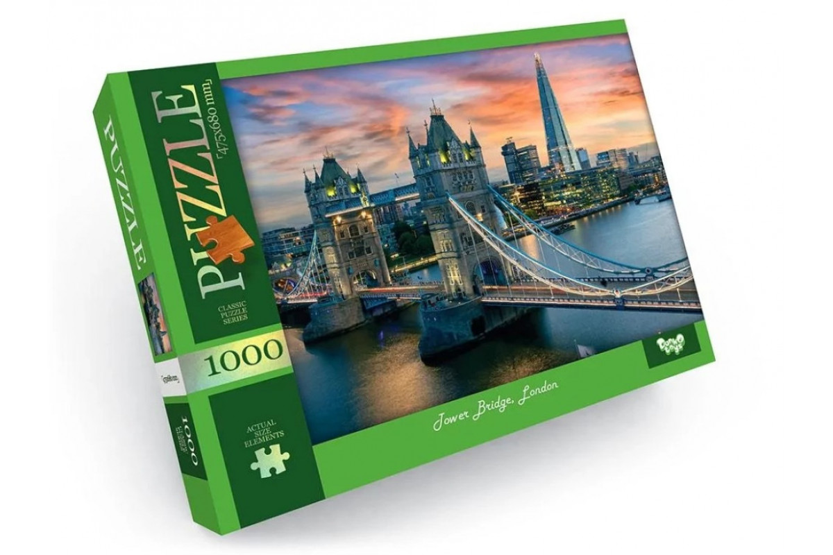 Пазл "Tower Bridge, London" Danko Toys C1000-12-06, 1000 эл.
