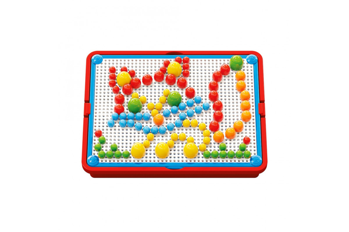 Розвиваючий набір мозаїки Quercetti 0920-Q, дошка 22х16 см 160 штук