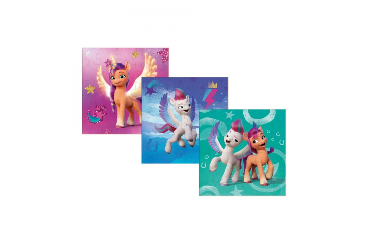 Дитячі Пазли 3 в 1 My Little Pony "Зіпп та Санні" DoDo 200384