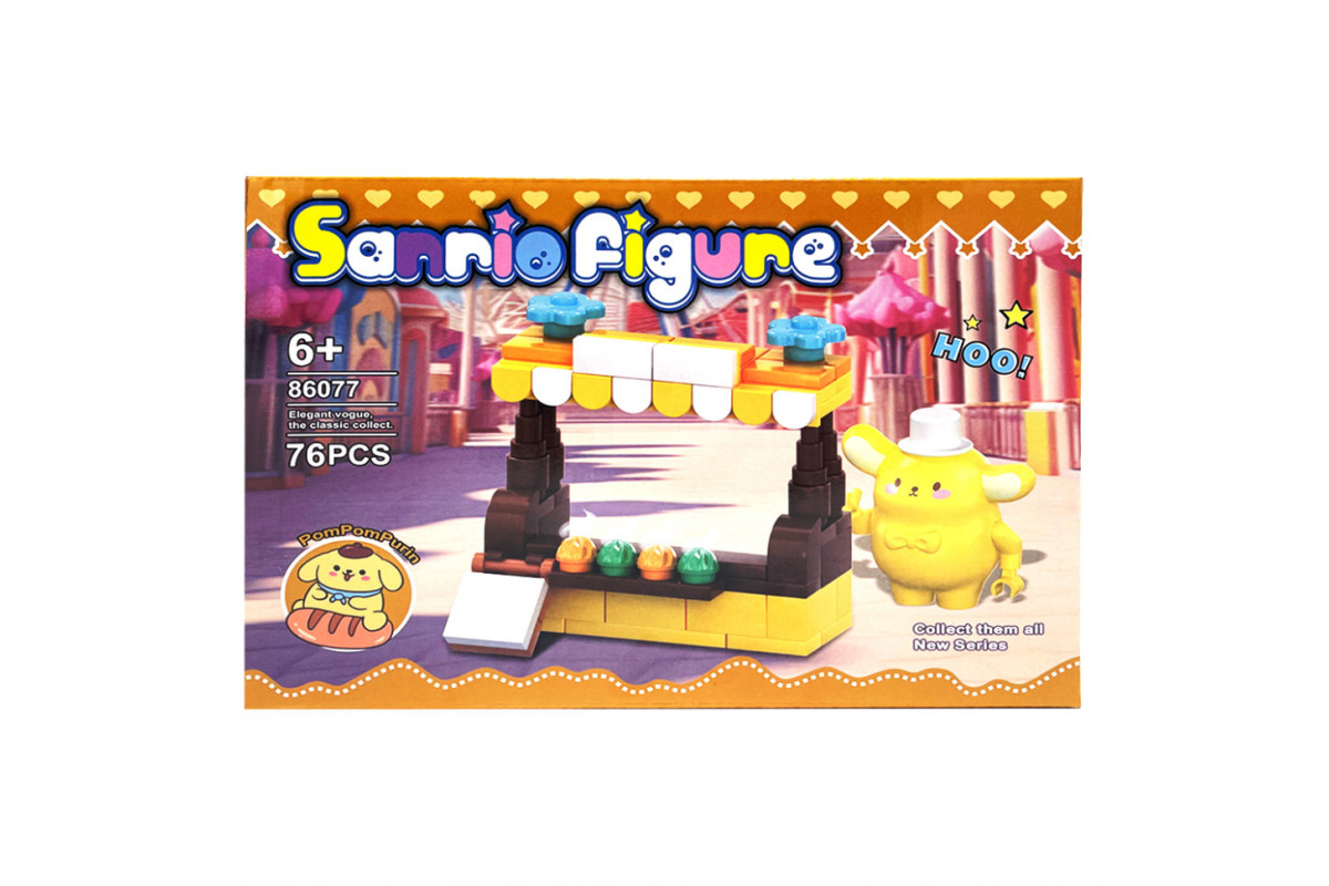 Детский игровой конструктор "PomPomPurin" 86077-2, 76 деталей