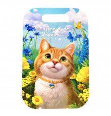 Деревянная доска "Рыжий котик" Ubumblebees (ПСФ154) PSF154 прямоугольная