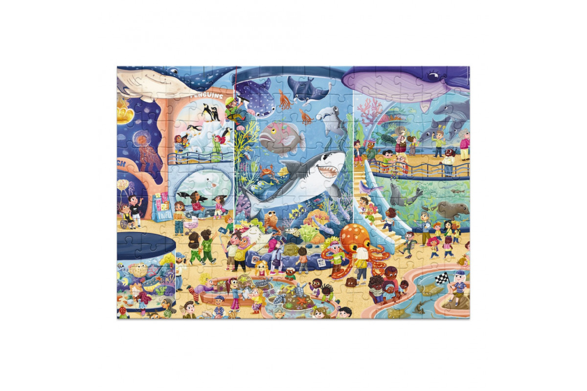 Детский виммельпазл "Музей Океанариум" 300641, 150 элементов