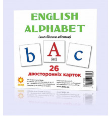 Развивающие карточки "Английский алфавит" (110х110 мм) 101693 на англ. языке