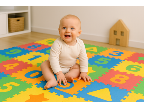 Розвивальні килимки та пазли для дитини — як вибрати і з чого